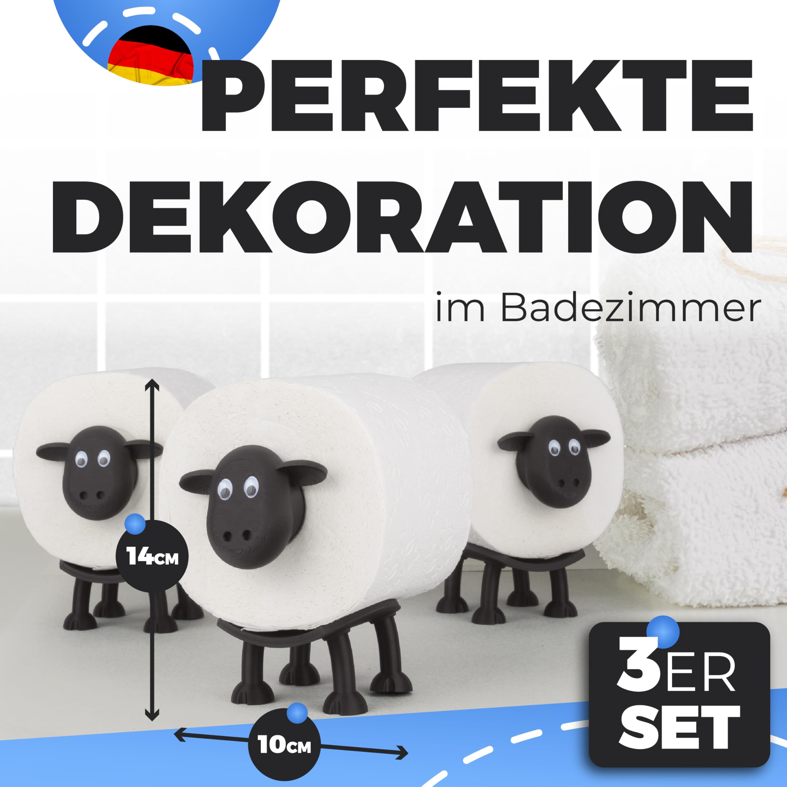 Porta Carta Igienica A Forma Di Pecora - Originale, Decorazione Per Bagno, Ideale Come Regalo - Foto 2