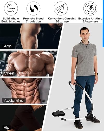 Miniatura 2 de Ab Machine Exercise Equipment, Portable Sit up Machine for Core Strength, Study Ab Crunch Machine, Ab Roller for Abdominal Workout Exerciser &