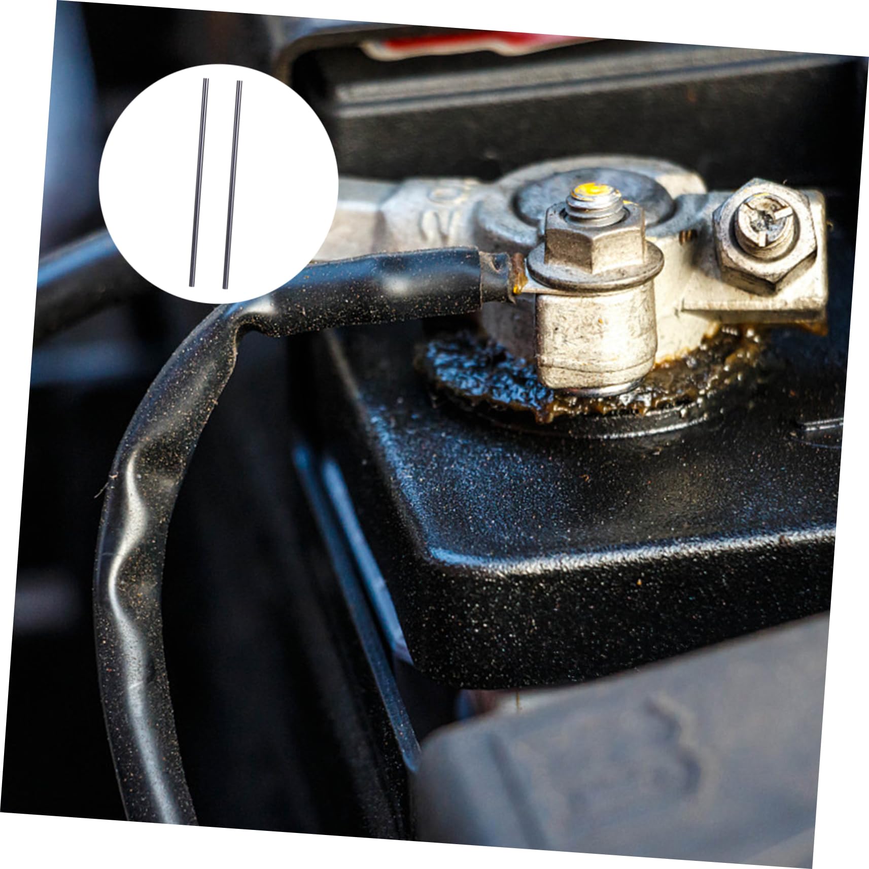 OSOLADY 2pcs Graphite Stir Stick for Crucible Stir Rod for Casting Refining Grey High Purity