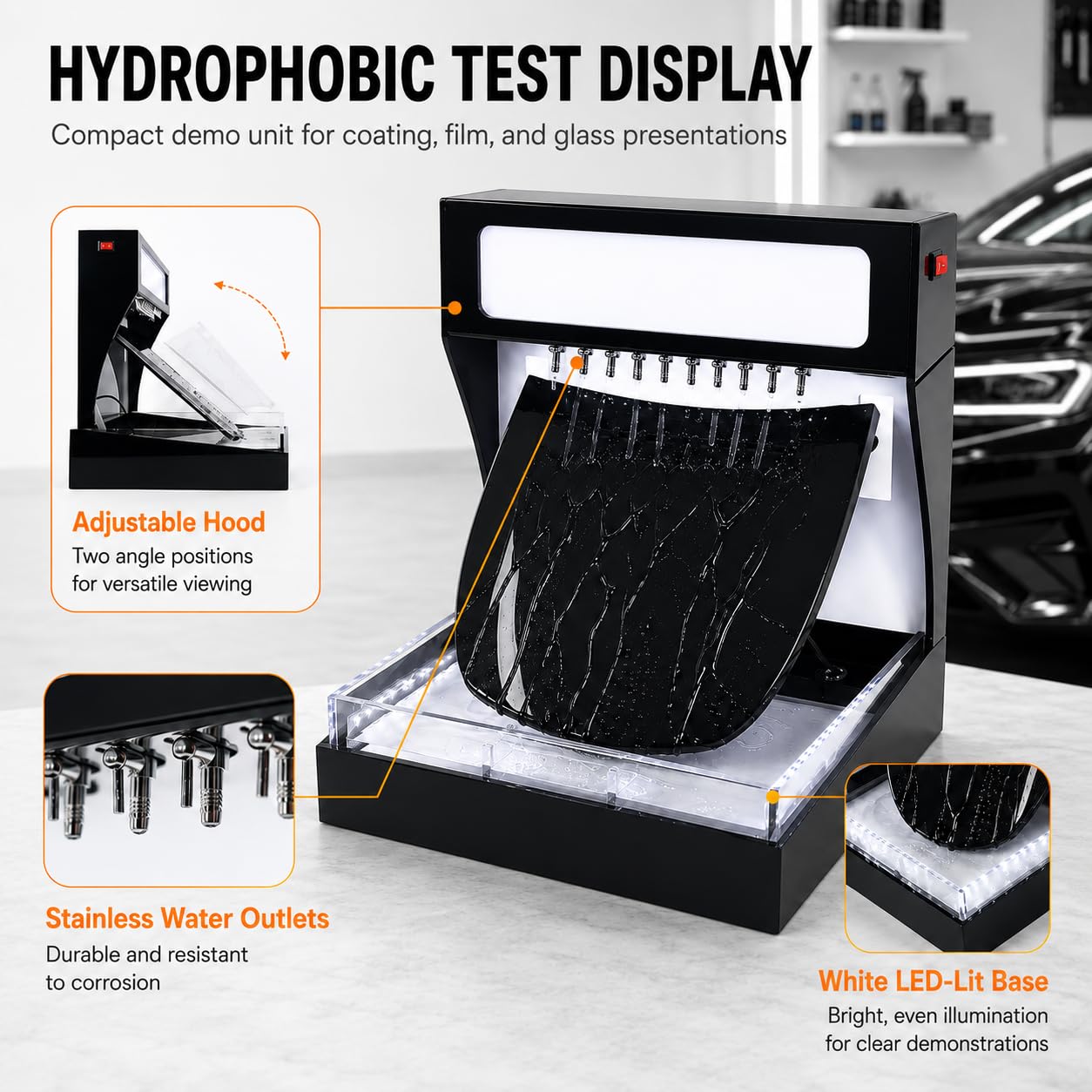 Hydrofobowy Tester z Pompą do Folii Samochodowej i Powłok