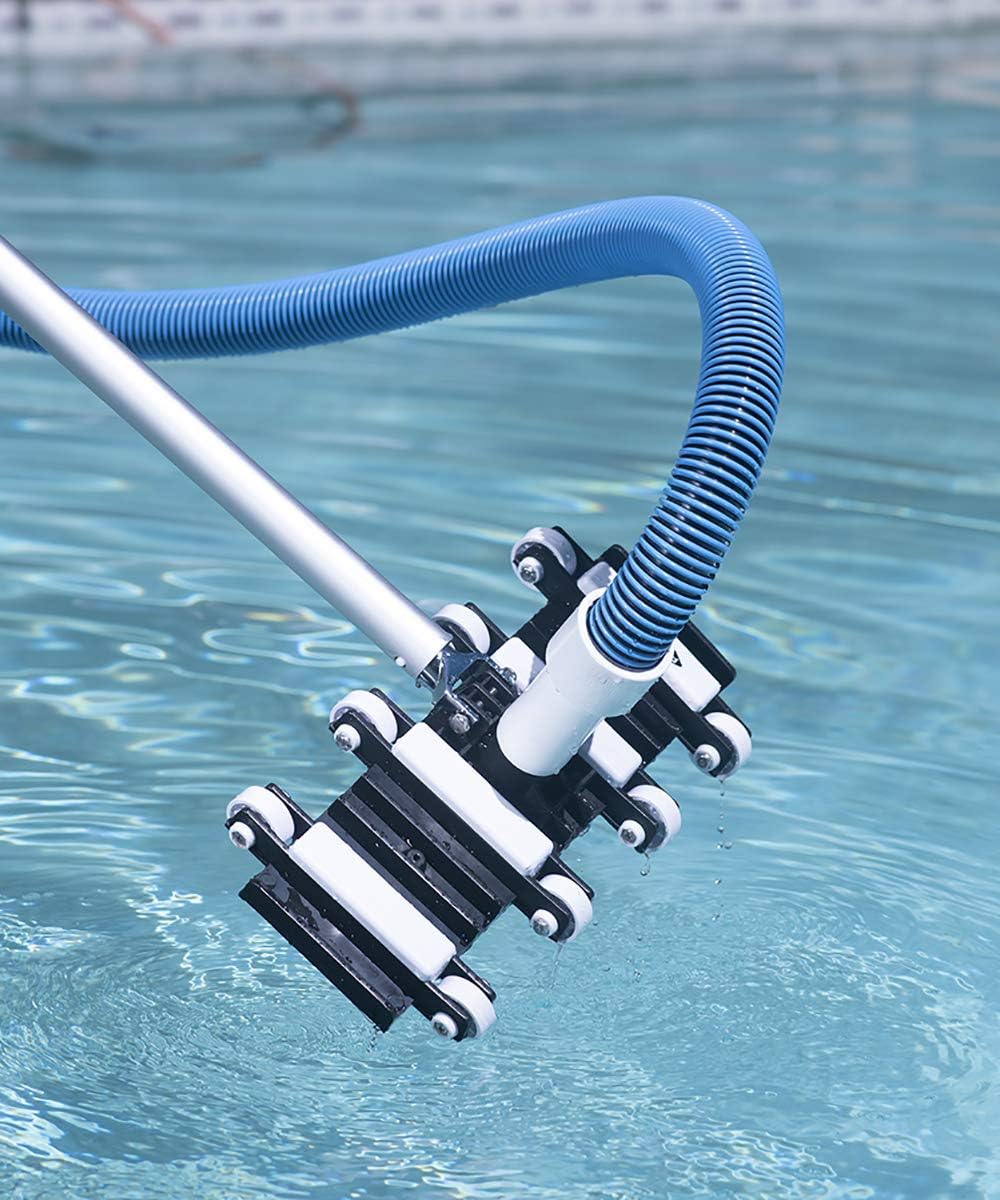 Poolmaster Heavy-Duty Gunite Flexible Swimming Pool Vacuum, Premier Collection,Black
