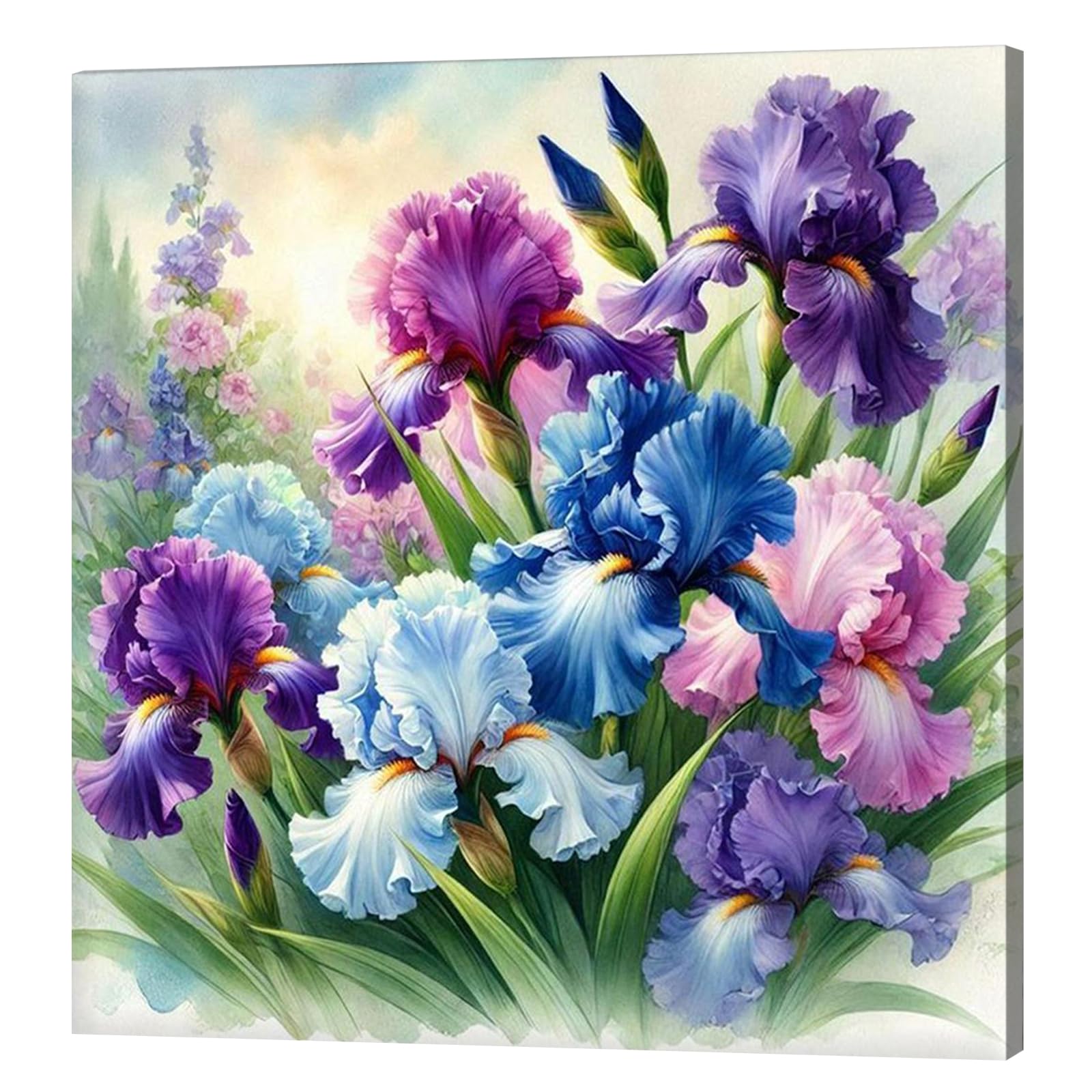 Iris Full DIY 5D okrągłe wiertło diamentowe kropki zestaw do malowania 40 x