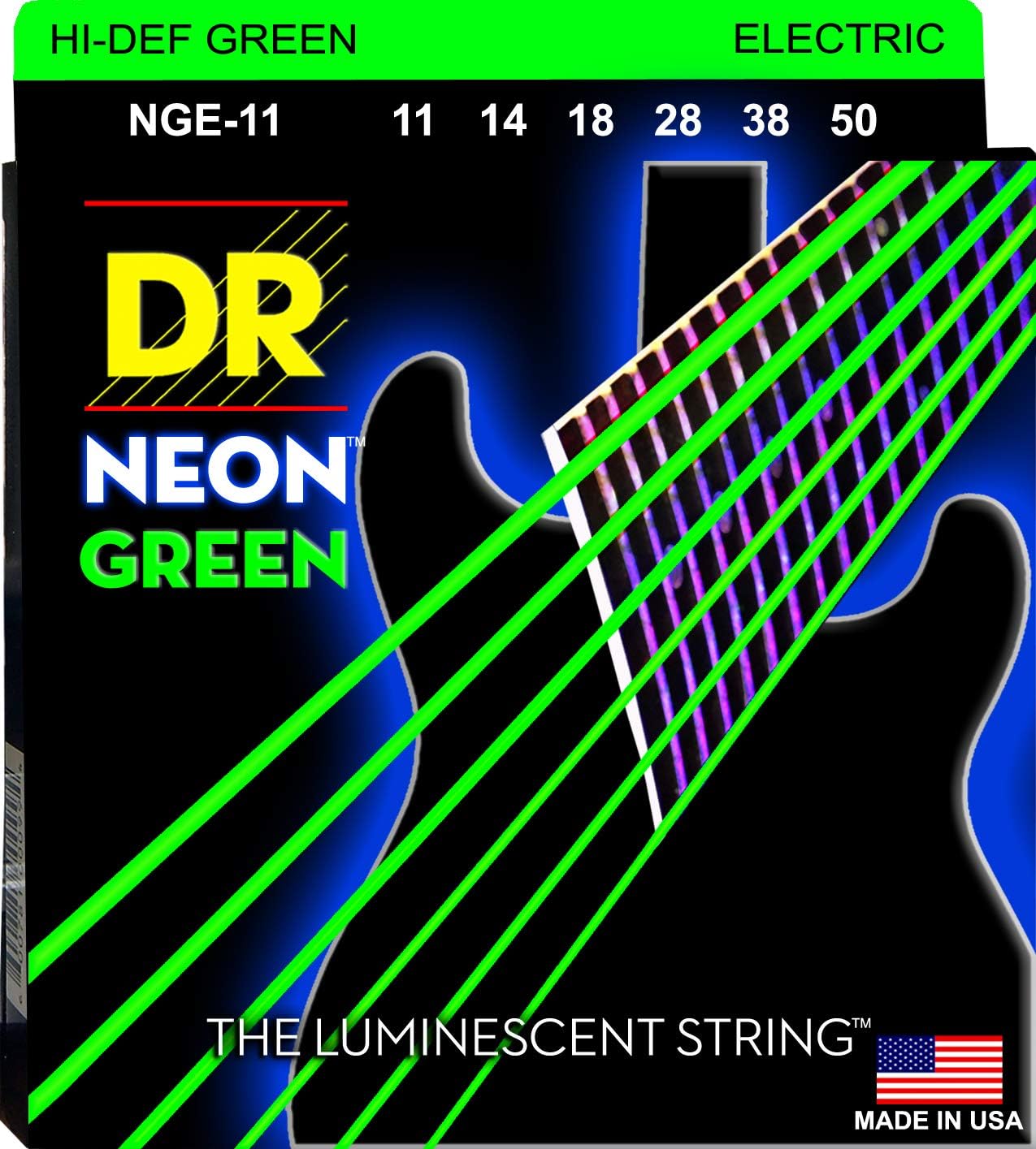 HI-DEF NEON Electric Guitar Strings (NGE-11)