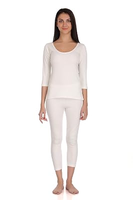 Selfcare Women's Thermal Set White