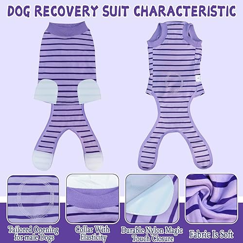 Miniatura 2 de Traje de recuperación para perros, traje de recuperación quirúrgica para perros machos, hembras, gatos, esterilizado después de la cirugía, traje