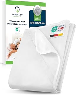 Sensalou Matratzenschoner 160x220 cm - wasserdichte Auflage Matratze