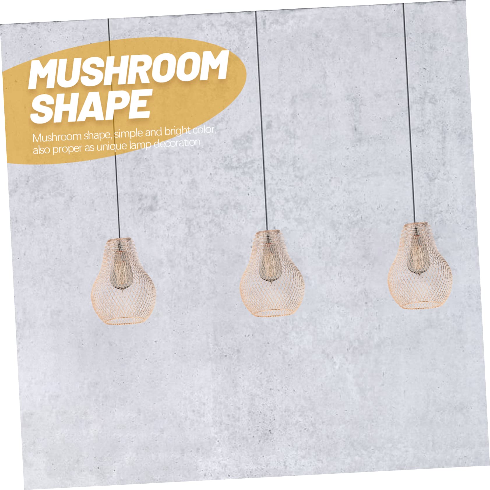 HOMSFOU 4pezzi Lampada Sospensione Metallo Con Paralume Decorativo Design Moderno e Leggero Per Soggiorno Ristorante e Hotel Facile Da Installare e Versatile Perfetta Per Lampade