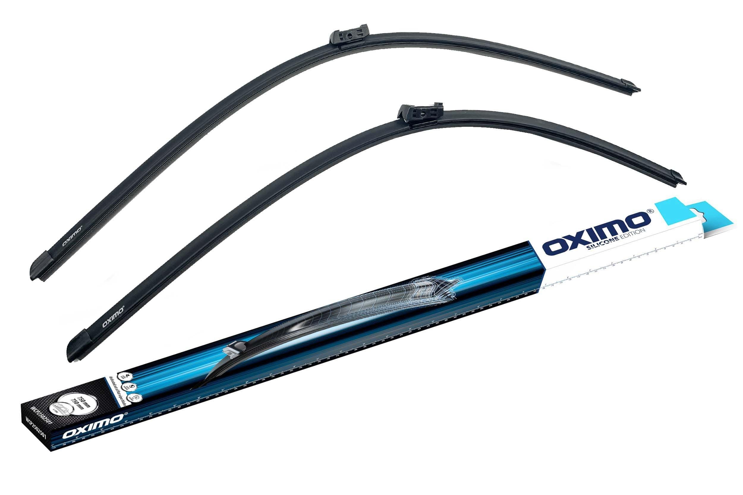 OXIMO Scheibenwischer Set Auto Wischerblätter Set für Frontscheibe 750 mm/750 mm Autoscheibenwischer Vorne Auto Zubehör - Cupra Born (K11) liftback 08.2021-, Volkswagen ID 3 (E11) liftback 11.2019-