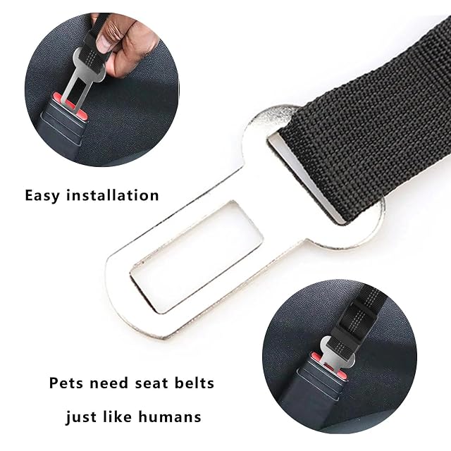 Foto 7 de 7 de RIIRCSGE 4 Piezas Pinzas para Cinturón de Seguridad para Coche, Fijación de Seguridad para Mascotas