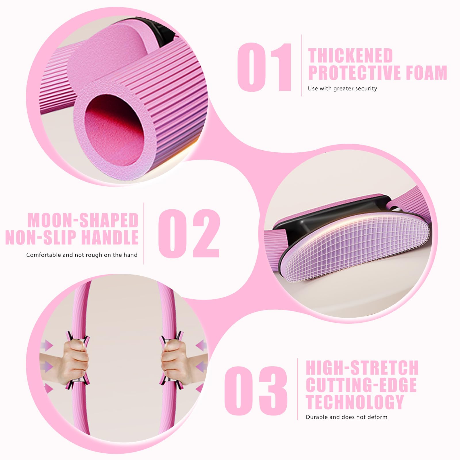 Kit de Pilates 13 Pièces, Ensemble d'Anneau de Pilates avec Ballon de Yoga, Bande de Résistance, Ceinture de Yoga, Chaussettes de Poignée