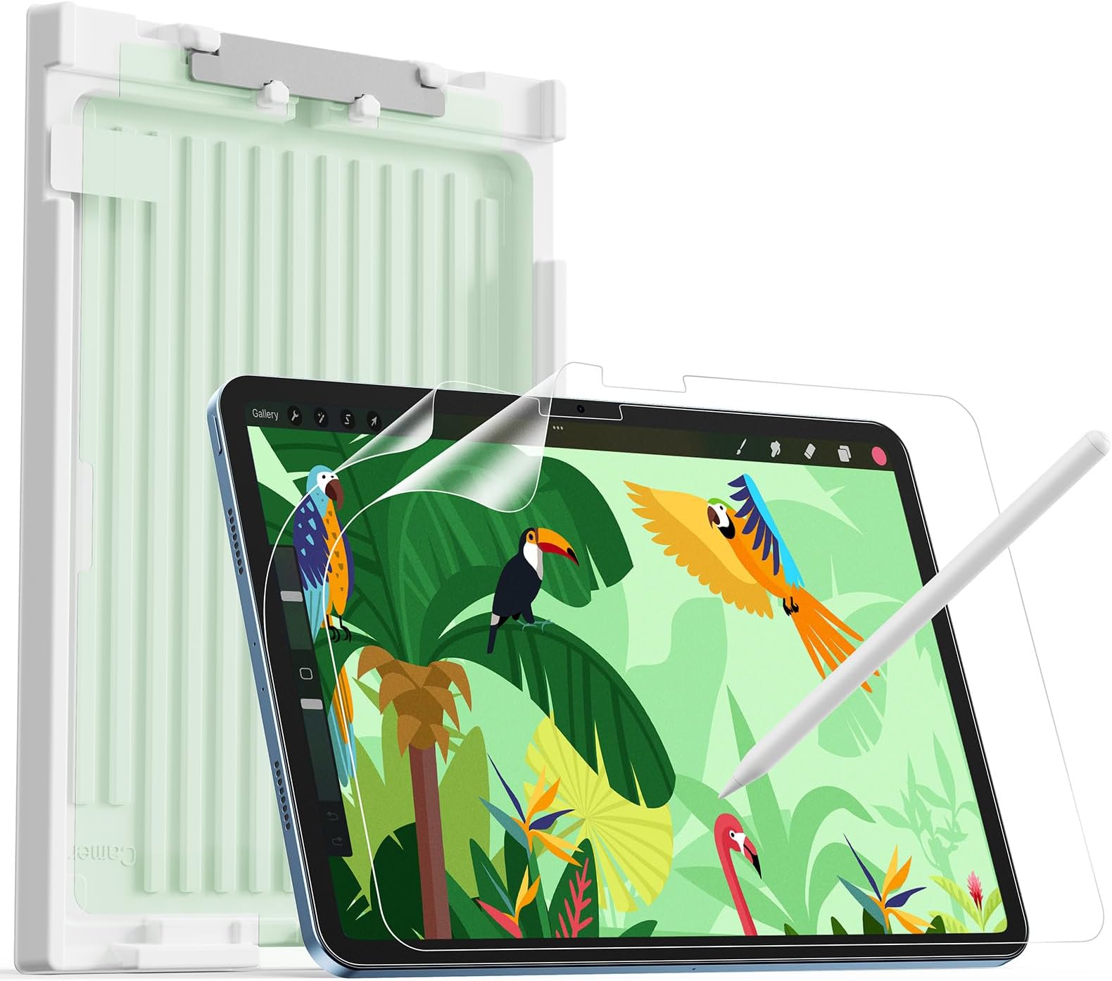 2 Pack Paper-Feel Screen Protector for iPad 11th/10th Generation A16 (11/10.9 Inch, 2025/2022), Write and Draw Like on Paper, Scratch Protection with Easy Application Tray, Thin and Responsive