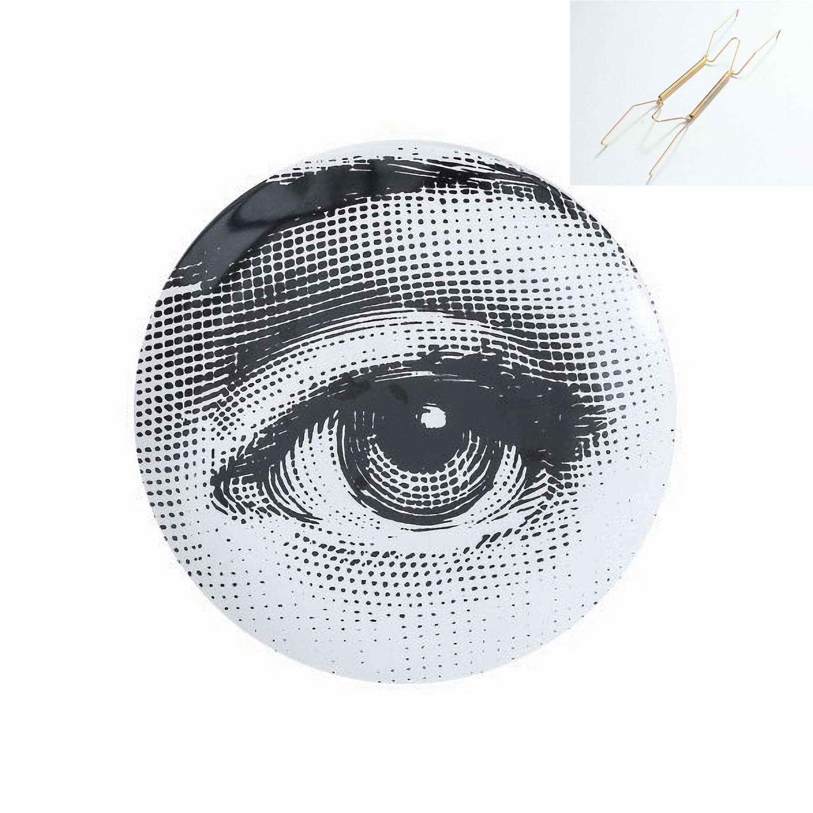 Beccalame Decorative Plates Handmade Ceramic Ornament for Home&Office Wall Decors (with Hanger & Brackets) (F66)