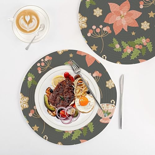 Miniatura 4 de Alfombrillas de chocolate de Navidad que absorben el agua, salvamanteles grandes para ollas y sartenes calientes resistentes al calor para cocinar,