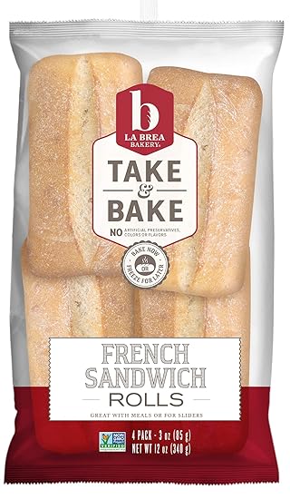 La Brea Bakery Take & Bake French Sandwich Rolls, 4Pk, 12 Oz