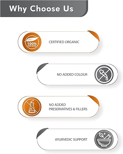 Miniatura 6 de Just Jaivik Shatavari en polvo 100% orgánico, orgánico USDA, 1/2 libra/8.01 oz, espárragos racemosus, rejuvenecedor para Vata y Pitta que promueve