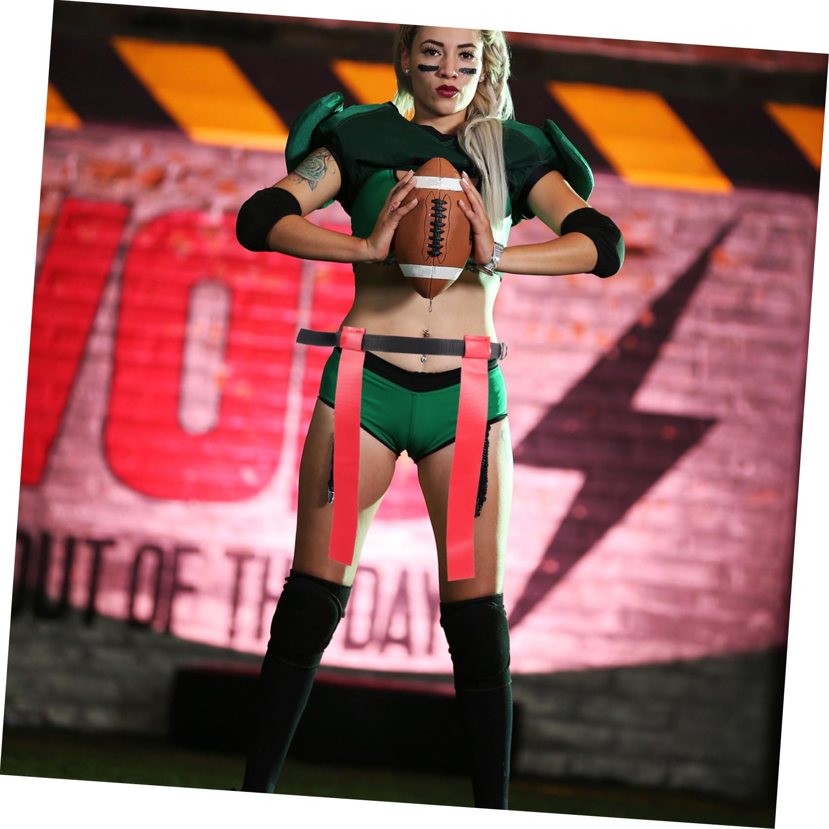 Milisten Drapeau De Football En Banderole Drapeaux De Kit De Football Pour Drapeau De Football Drapeaux De Football Drapeaux De Ceinture De Rugby Drapeaux De Ceinture De Football Drapeau