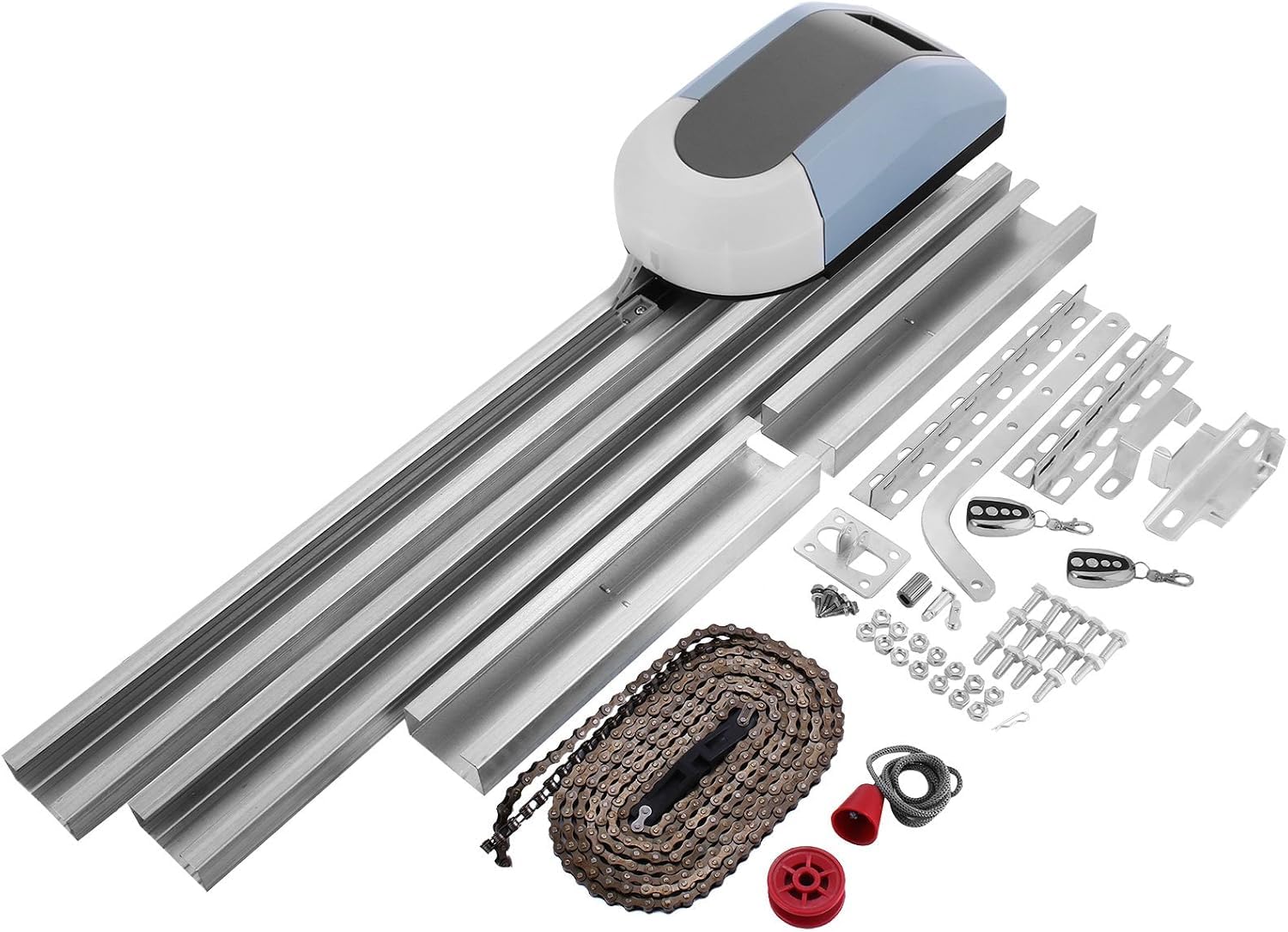 Abridor AutomáTico De Puerta De Garaje,Seccionales Motor Ascendente Garaje Puerta Automática del Garage Motors Carga Nominal 800N Accionamiento para Puerta de Garaje Velocidad 120mm/s