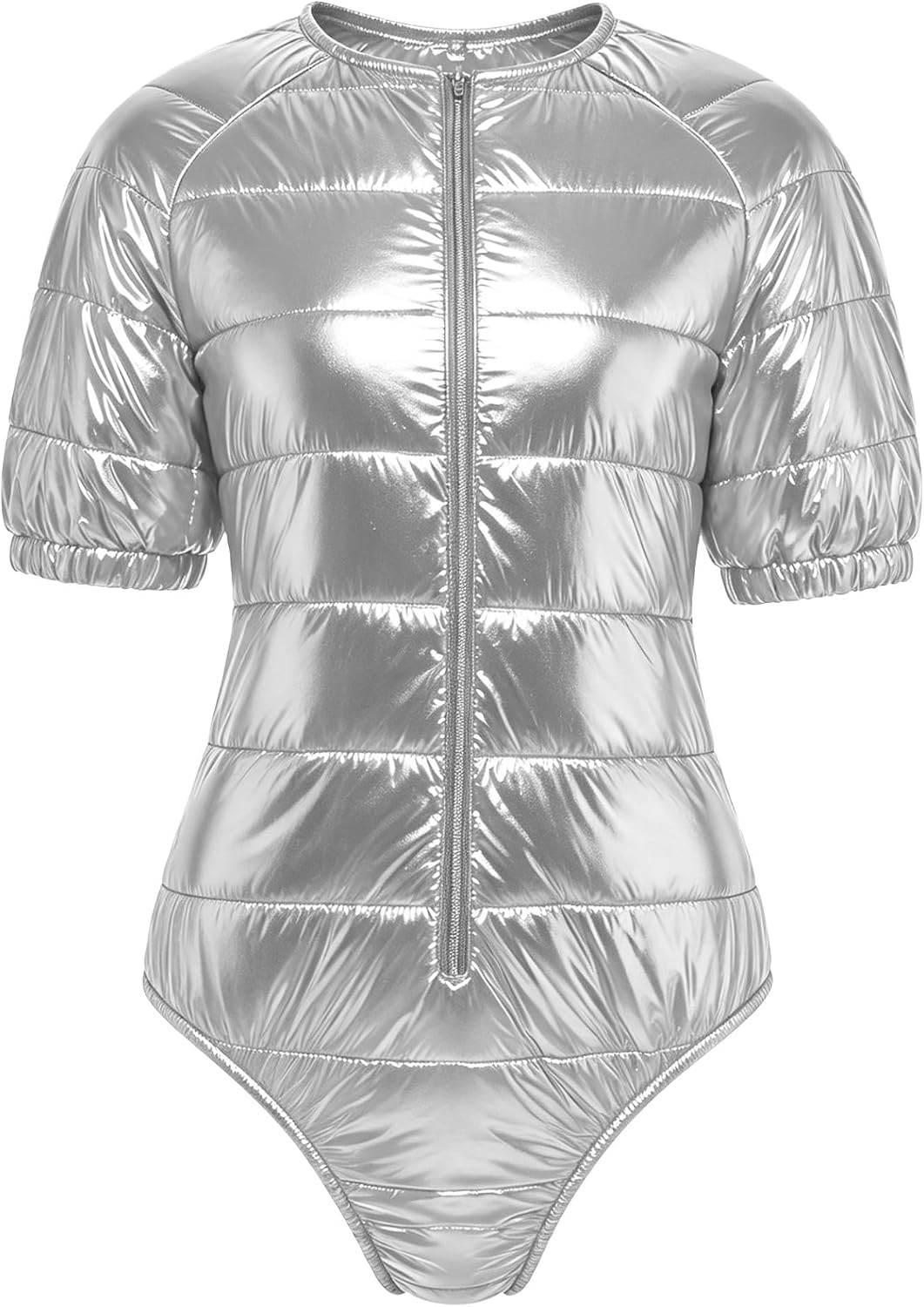 Vxuxlje Women Padded Quilted Leotards Pad Lining Nightwear