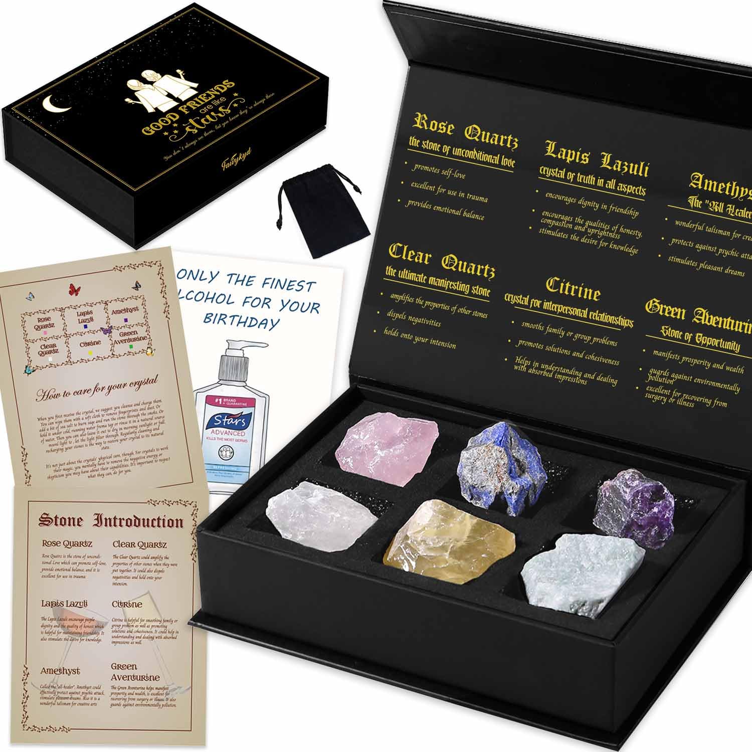 FaivykydCrystals Gifts for Best Friends - Healing Friendship Crystals & Unique Birthday Gifts for Bestie