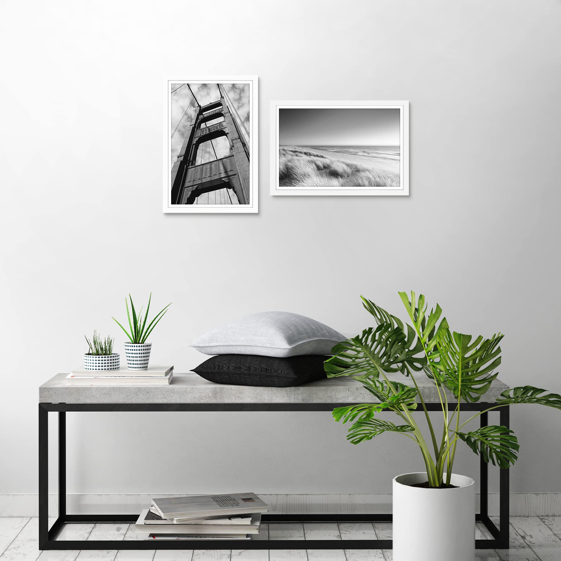 Americanflat 12x18 Poster Frame Set Of 2 - White With Plexiglass, Includes Mat For 11x17 Display - View #13