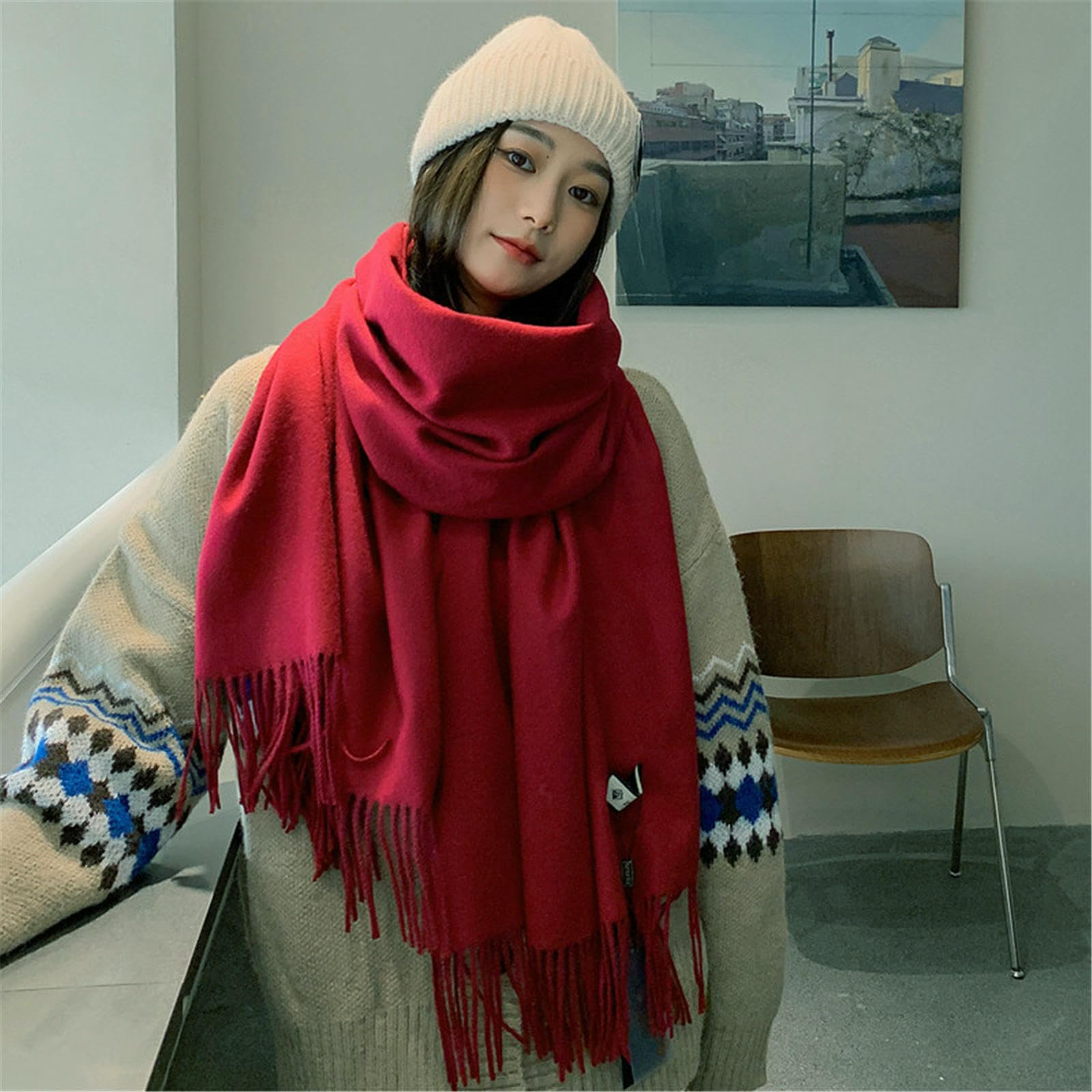 Foulard Donna Scialli E Sciarpe Da Per Uomo Caldo Versatile Ed Elegante Autunno Inverno