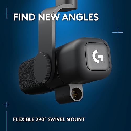 Miniatura 9 de Logitech G Yeti Studio Active Dynamic XLR - Micrófono de transmisión para juegos, preamplificador activo ClearAmp, cápsula de doble diafragma,