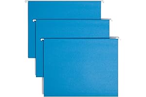 Smead Flip Folder Hanging File Folders with Adjustable Tabs for Quick and Easy Organization