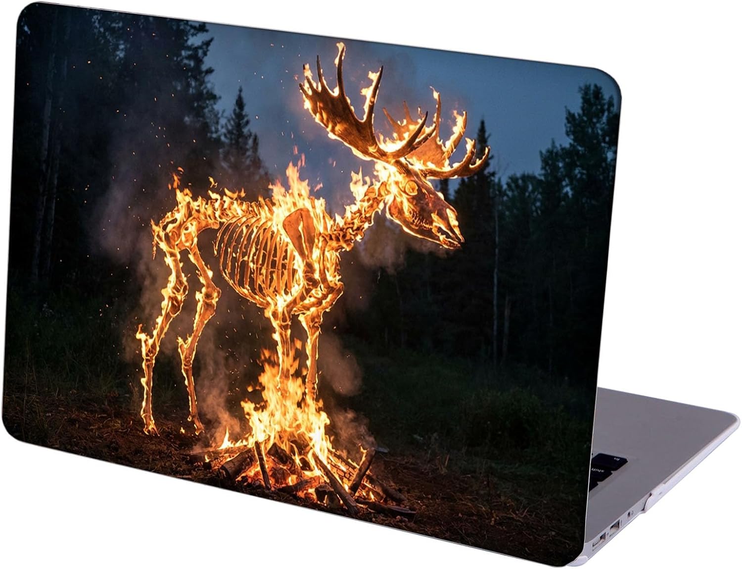 Compatible with MacBook Neo 13-inch, Hard Shell Case with Keyboard Cover and Screen Protector (A3404 A18 Pro chip, 2026 Release) - Moose Skeleton MC22512
