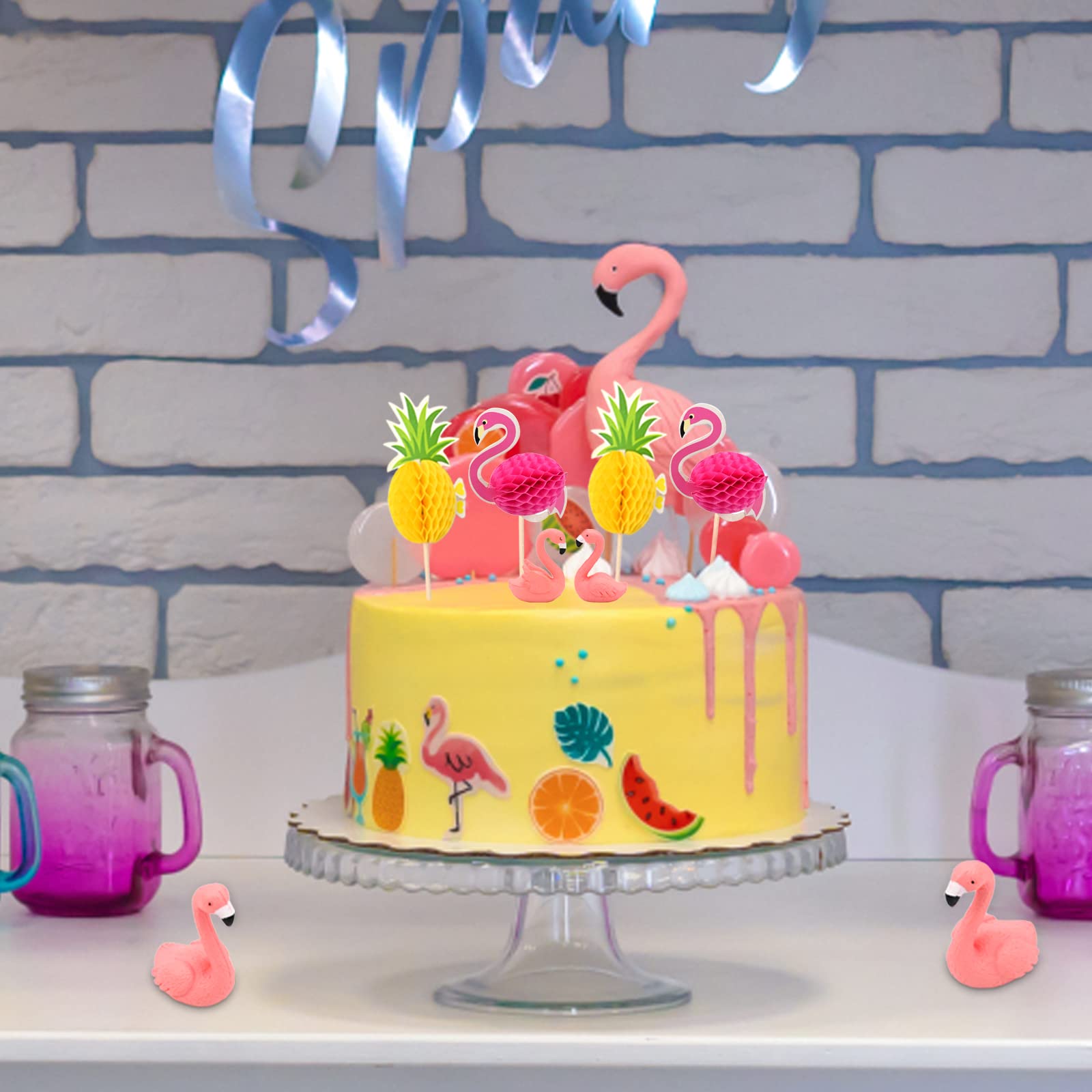 Bougie Chiffre Anniversaire Thème Tropical - Décoration Colorée Pour Gâteau - Chiffre 5, Cire Paraffine - Fête Hawaïenne, Enfants - 3