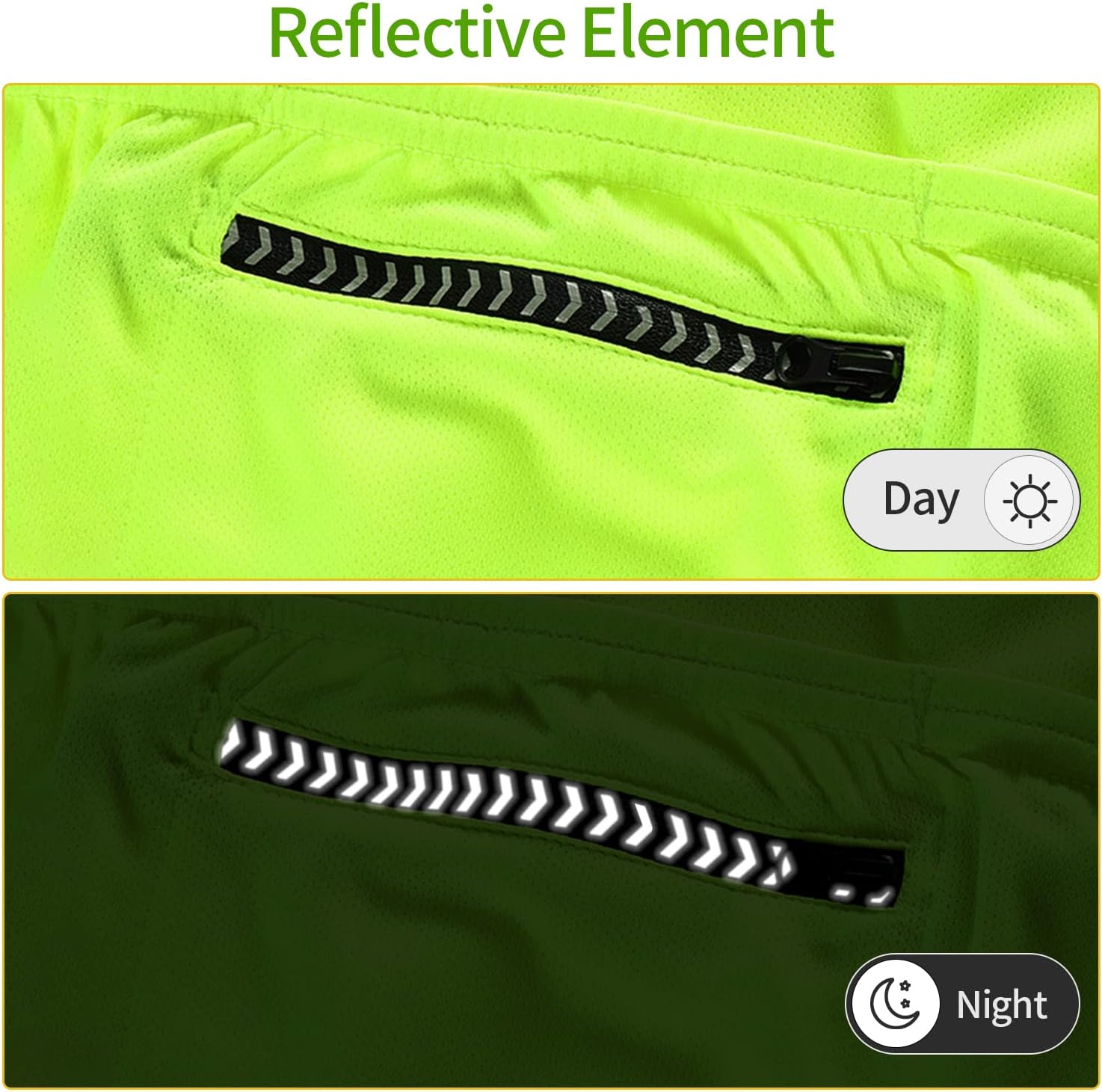 BERGRISAR Men's Basic Cycling Jerseys Short Sleeves Mountain Bike Bicycle Shirt Zipper Pockets - Image 4