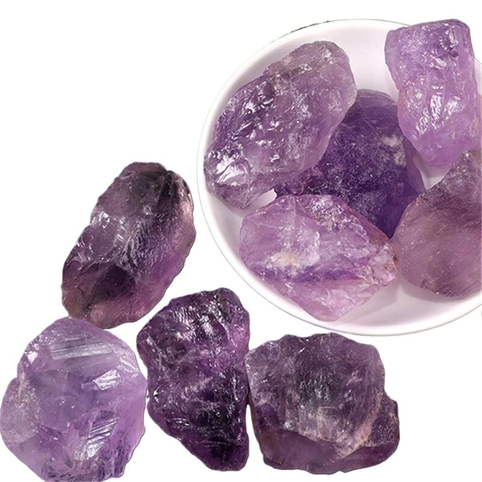 Cristallo naturale grezzo Cristallo naturale grezzo 1 pezzo Ametista viola naturale Pietra grezza grezza Cristalli di quarzo Roccia Acquario Decorazione della stanza di casa raccolta domiciliare(Color