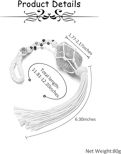 Miniatura 7 de GEHECRST Adorno colgante de cuarzo rosa crudo irregular natural para Reiki, 7 chakras, cuentas de cristal curativo, decoración para pared, ventana,