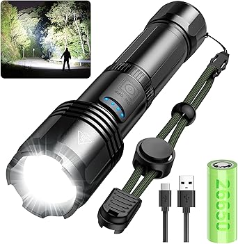 Rechargeable Flashlights LETMY Flashlight Waterproof Image