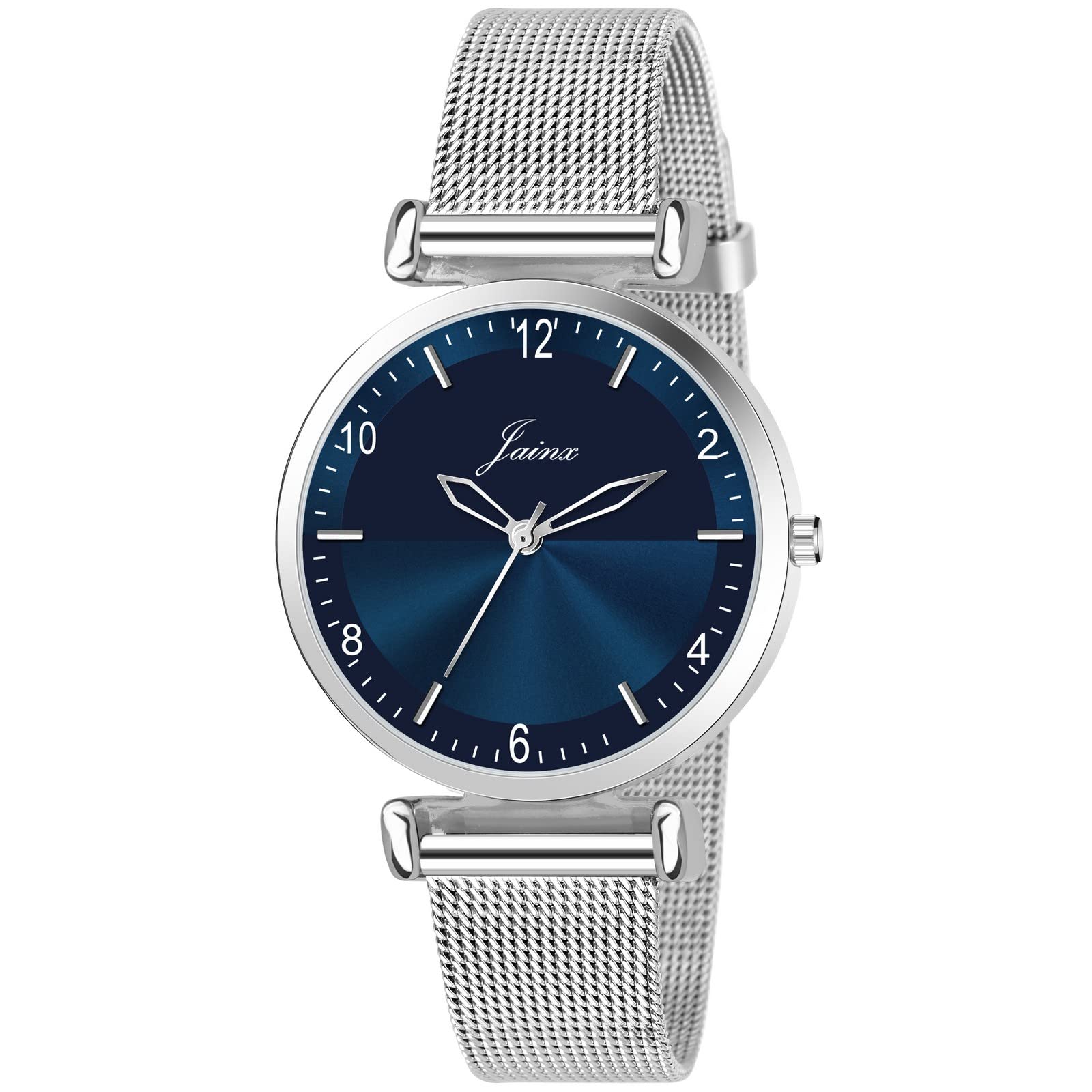jainx Blue Dial Mesh Chain Analog Wrist Watch for Women - JW691 (B09VC626BV) Amazon Price History, Amazon Price Tracker