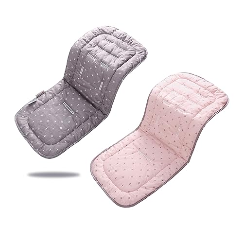 Miniatura 17 de Cojín para cochecito de bebé, inserto para asiento de coche infantil - reversible, universal, transpirable y suave, alfombrilla para cochecito de