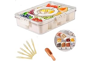 Dinger Jar Divided Serving Tray: Elevate Your Snacking Experience!