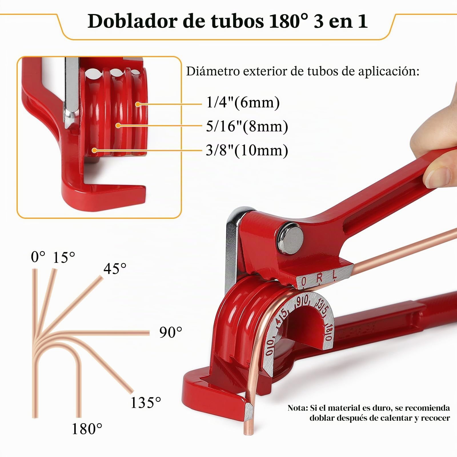 efuturetime Herramienta Ensanchamiento para Mangueras de Freno con Dobladora de Tubos, 7,6 m de Líneas de Freno, Mini Corta Tubos 3-16 mm, 16 Conexiones de Tornillo, 4 Conectores, Flangeado Simple