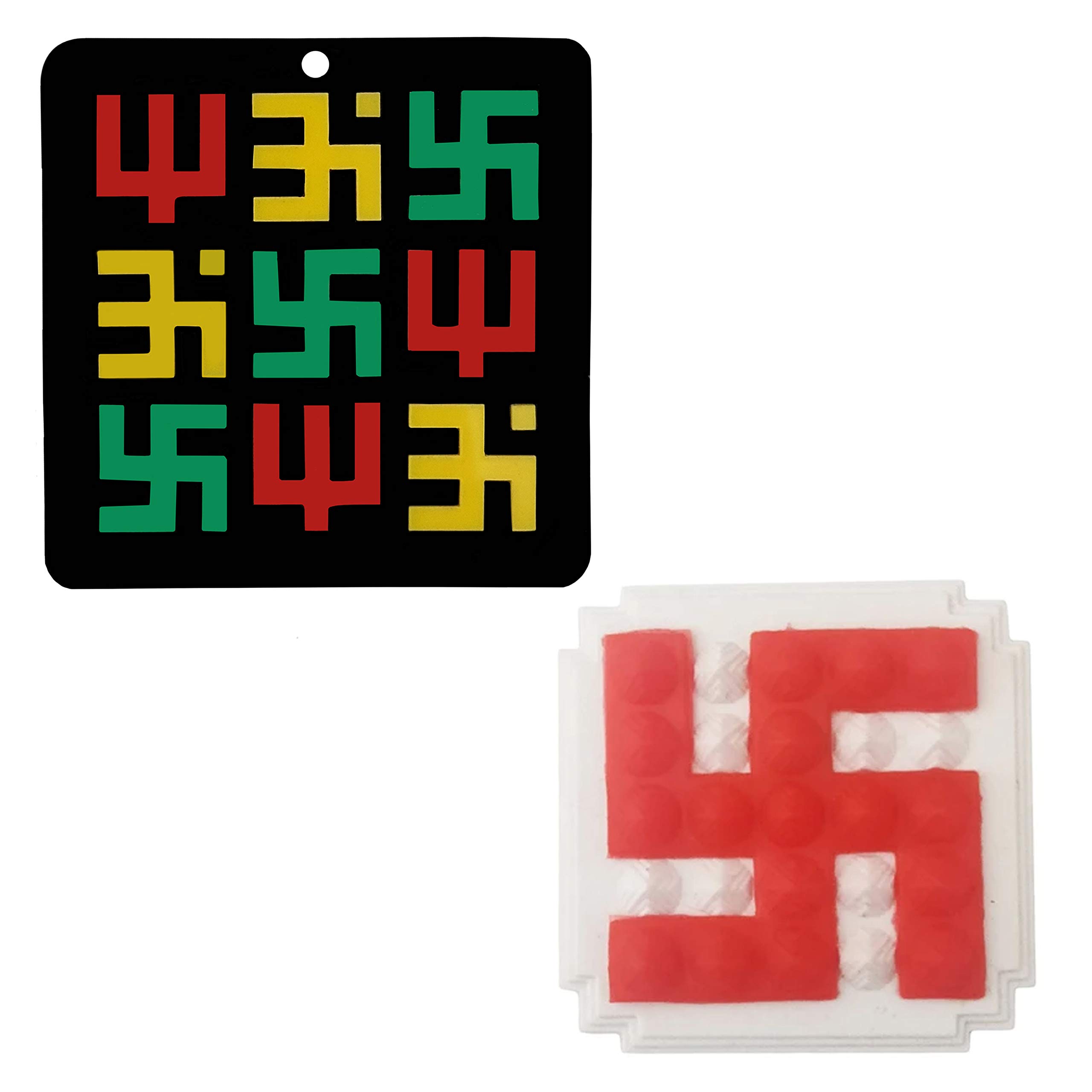 Buy Divya Mantra Swastik Pyramid Vastu Plate Door Sticker Trishakti Yantra for Car Home Wall