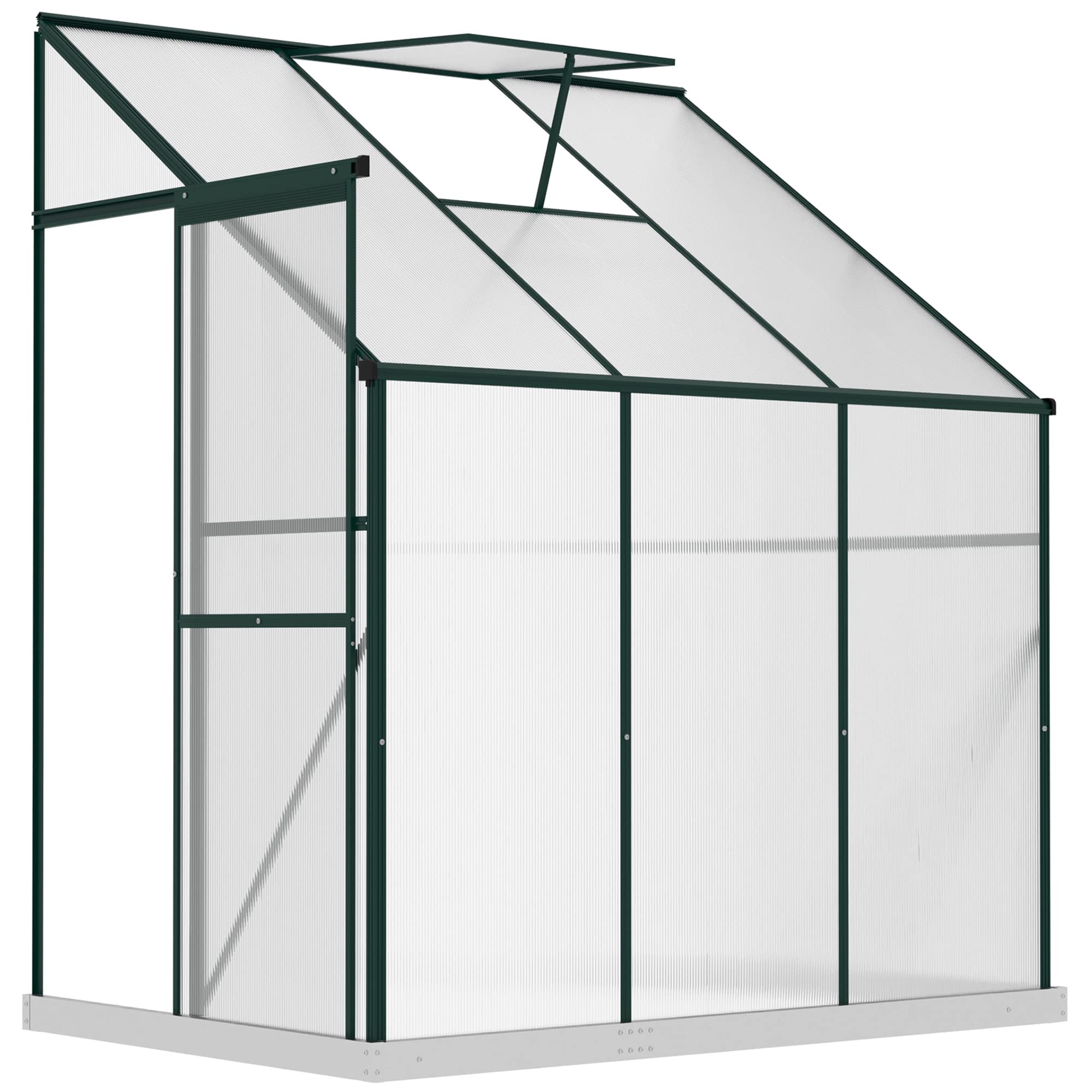 Buy Outsunny 6' x 4' x 7' Hobby Greenhouse, Walkin Leanto