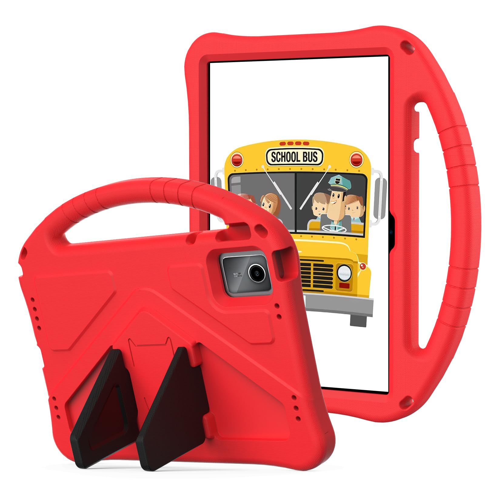 YRH for Lenovo Idea Tab 11 Case 2025 (TB336) / for Lenovo Tab M11 Case 2023 (TB330), Kids EVA Shockproof Tablet Cover with Stand Handle, Red