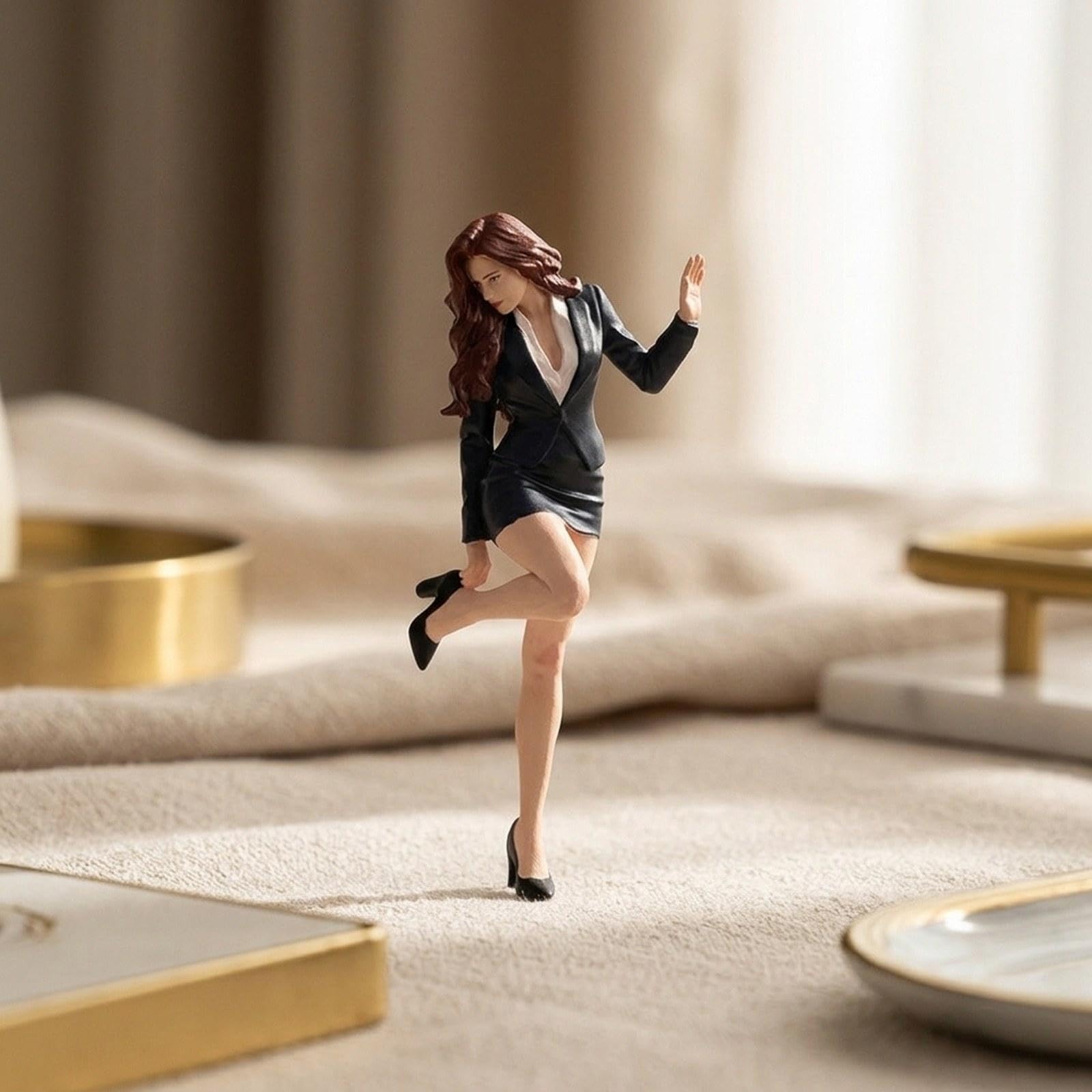 Miniatura Figura Modello Persone Figure Fai da Te Scena Decorazione Regalo Tavolo di Sabbia Ornamento Collezione Resina Figura da Collezione Venditore, Scala 1:24