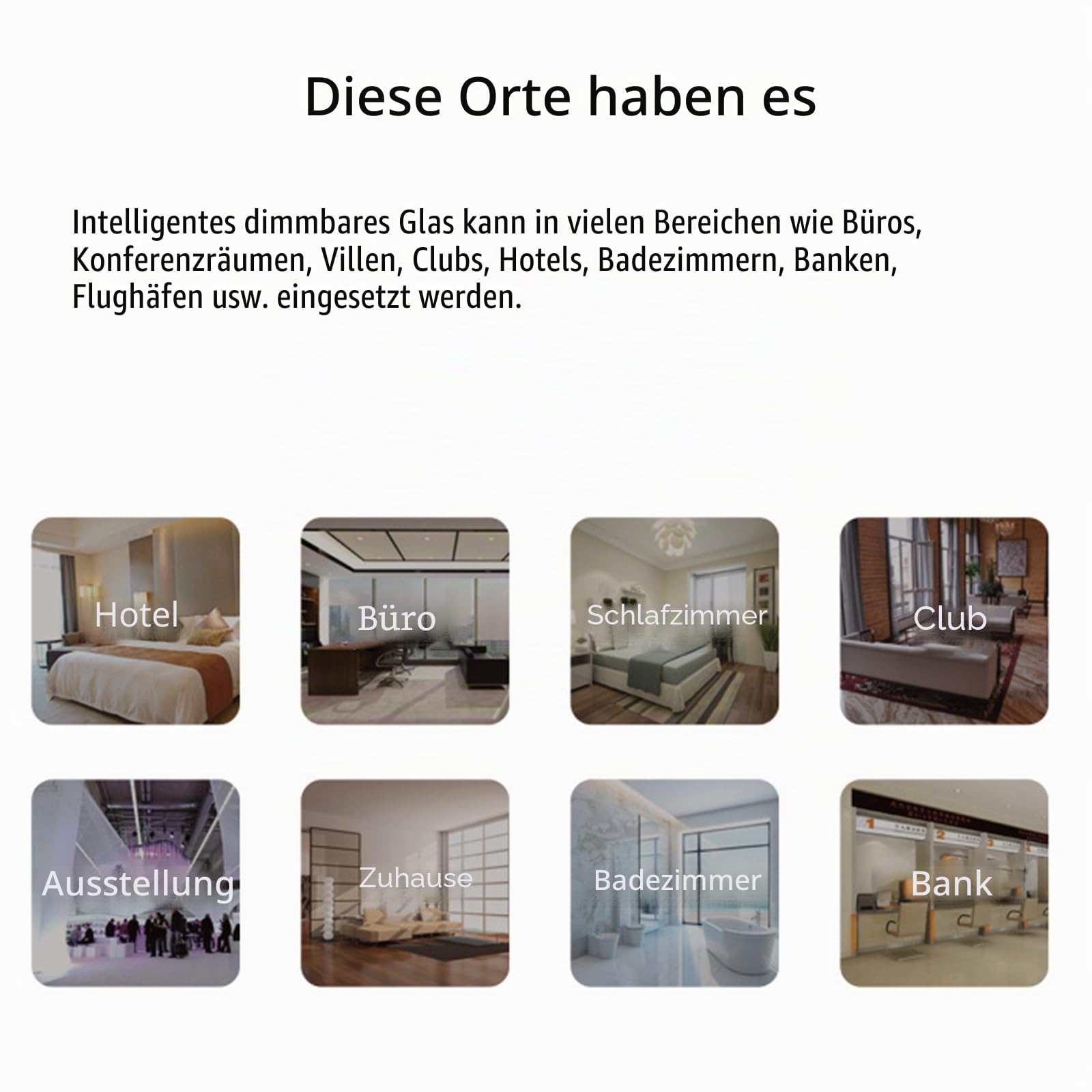 PDLC Smart Elektrischer Glas-Smart-Film Breite 130 cm Anpassbar für Heimbürofenster (Muster 29,7 x 21 cm)