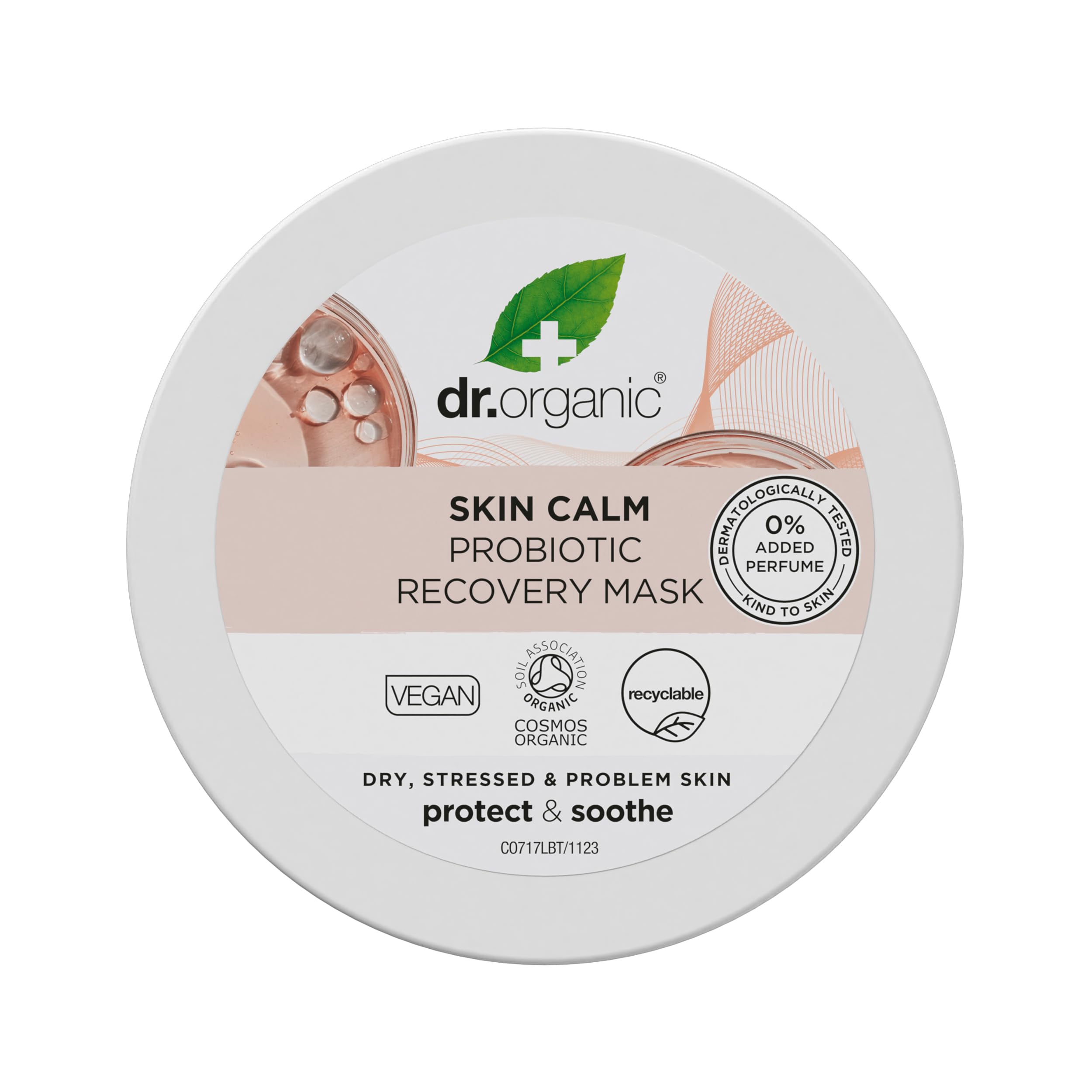 Dr Organic Skin Calm Probiotic Recovery Mask – Für Rötungen, Trockene, Empfindliche & Reizbare Haut