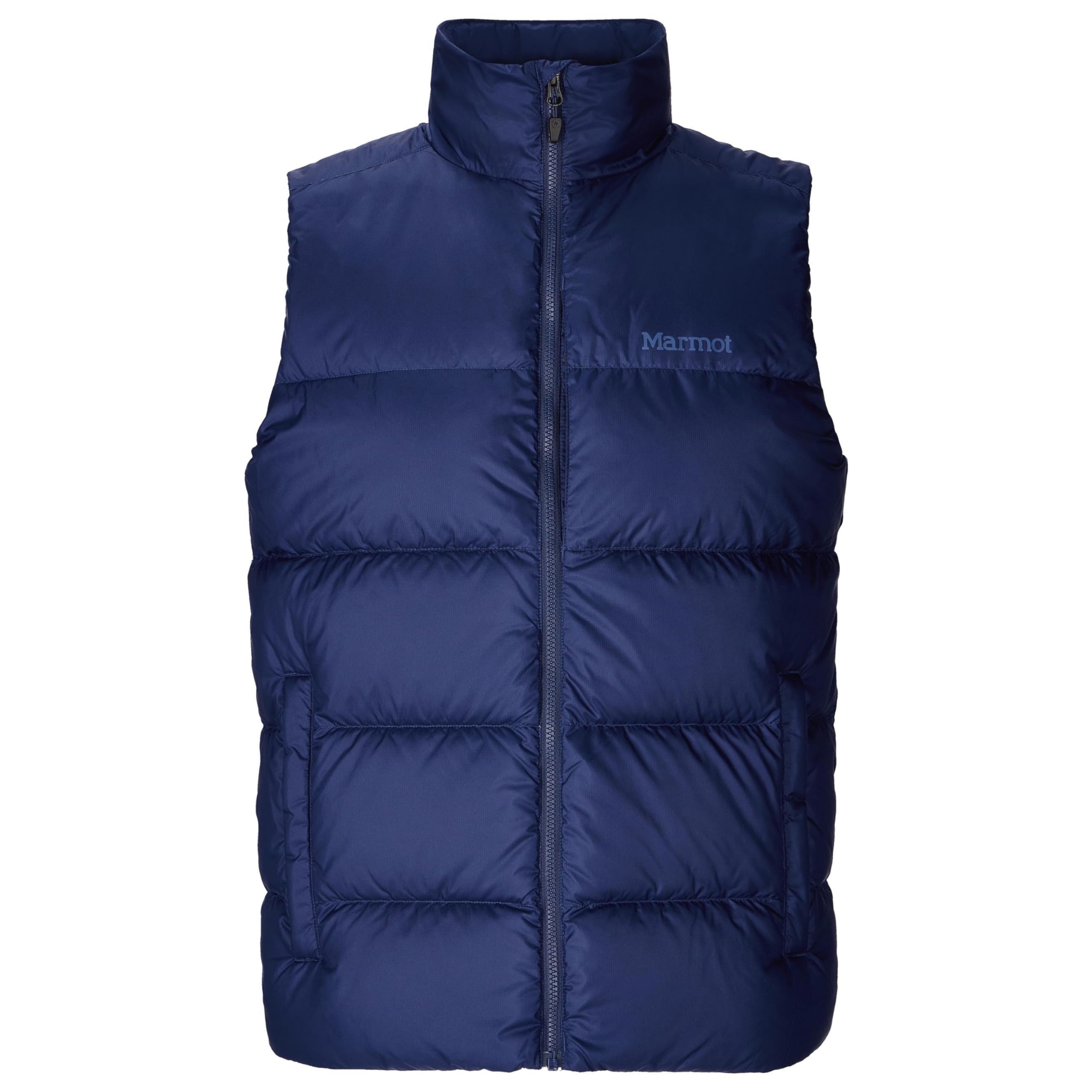 Marmot Guides Down Vest Chaqueta ligera de plumón, cálida chaqueta de invierno, abrigo acolchado repelente al agua, chaqueta funcional cortaviento, chaqueta exterior plegable Hombre (Pack de 1)