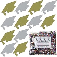 Vista 159 de Confeti Grad Cap Negro, Púrpura Combo - 2 bolsas de media onza (1 oz) (8400/8412)