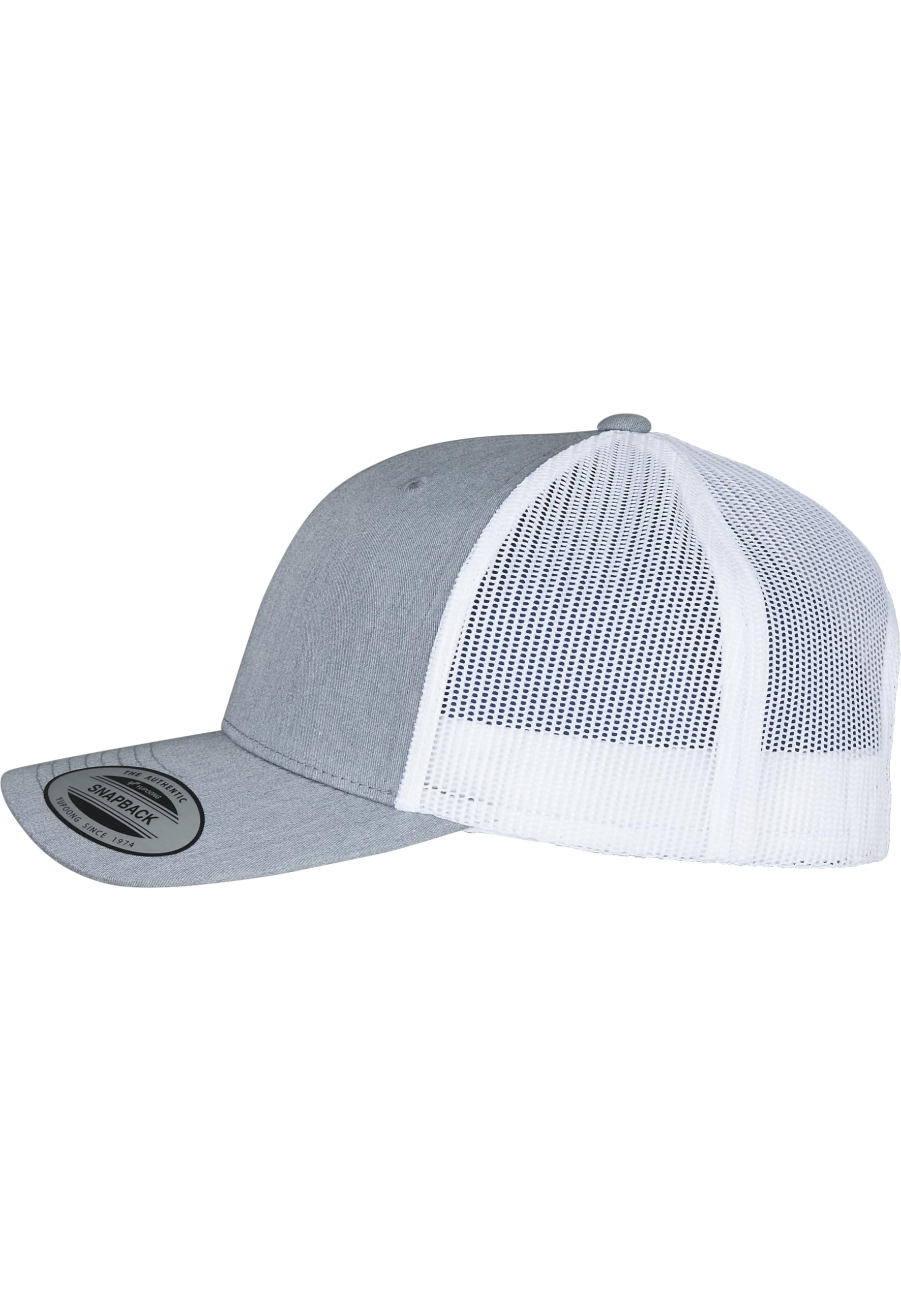 Flexfit Unisex Retro Trucker 2-Tone czapka baseballowa, Heather/White, One Size, wrzosowy/biały, Rozmiar uniwersalny