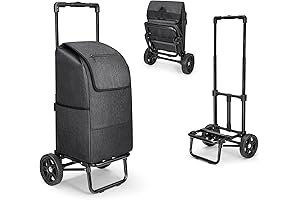 KEDSUM 2-in-1 Supermarket Cart: Ultimate Grocery and Moving Companion