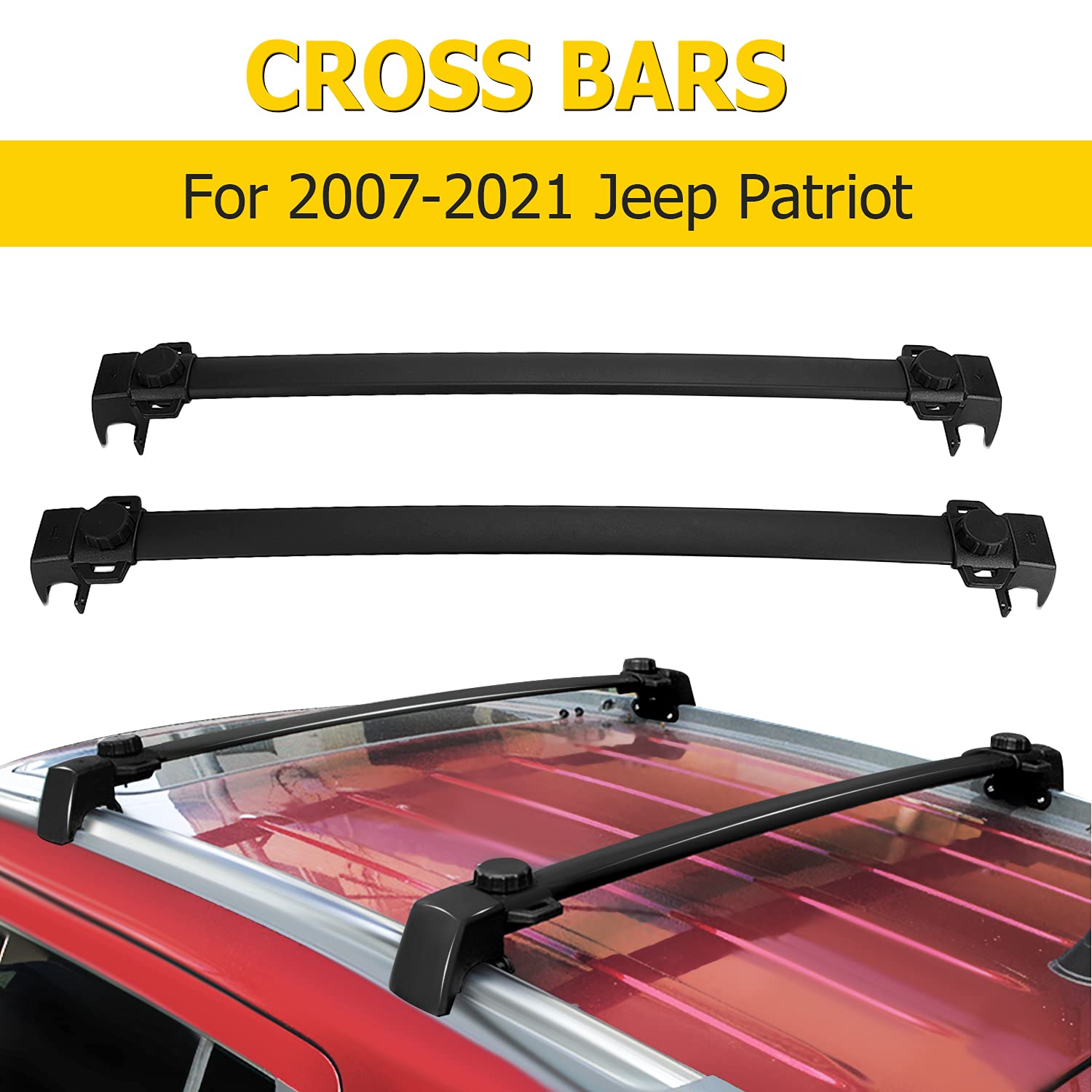Buy AUXMART Roof Rack Cross Bars Fit for 20072022 Jeep Patriot with
