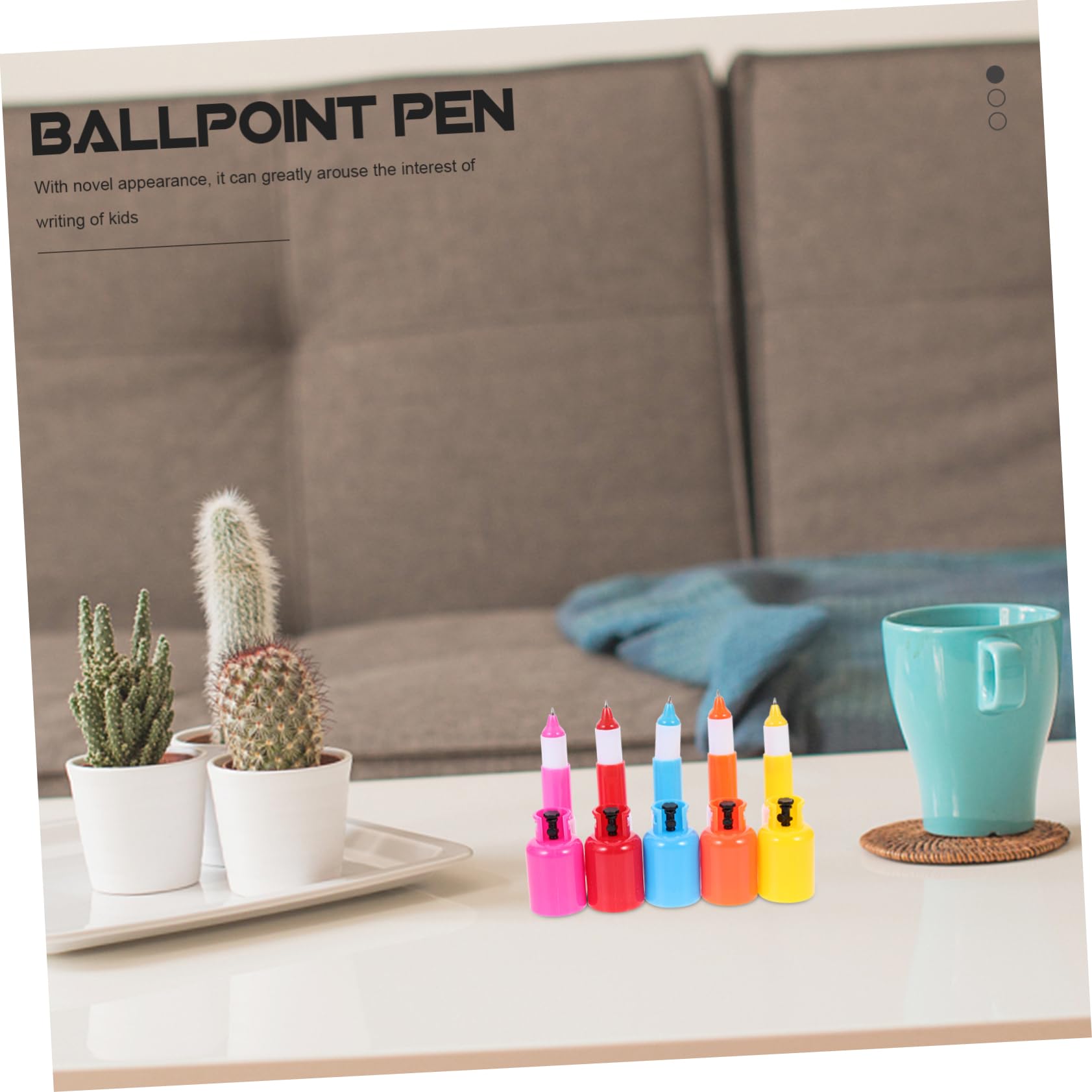 2 Set Penna A Sfera Per Serbatoio Di Gas Evidenziatori Multi Gel Prodotto Punto Mini Penne Portatili Penne A Sfera Penne Per Pillole Offerta Studentesca Plastica 18 Pezzi * 2