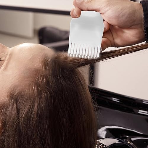 Miniatura 4 de Kichvoe Botella aplicadora de peine de raíces de agua de romero 3 piezas, aplicador de tinte para el cabello, botella de peine para el hogar, salón